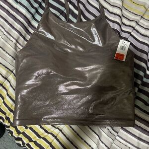 Old Navy Shimmering Silver Tank Top